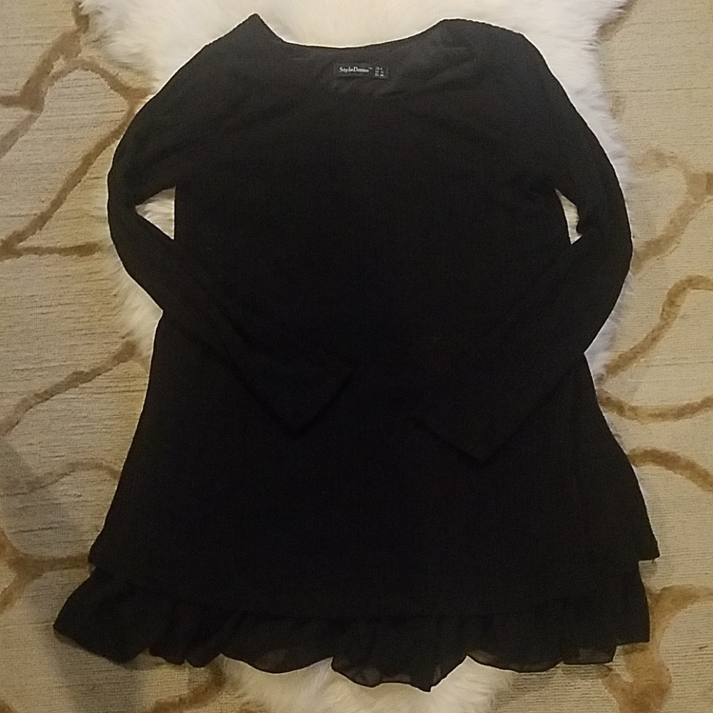 Black mini dress